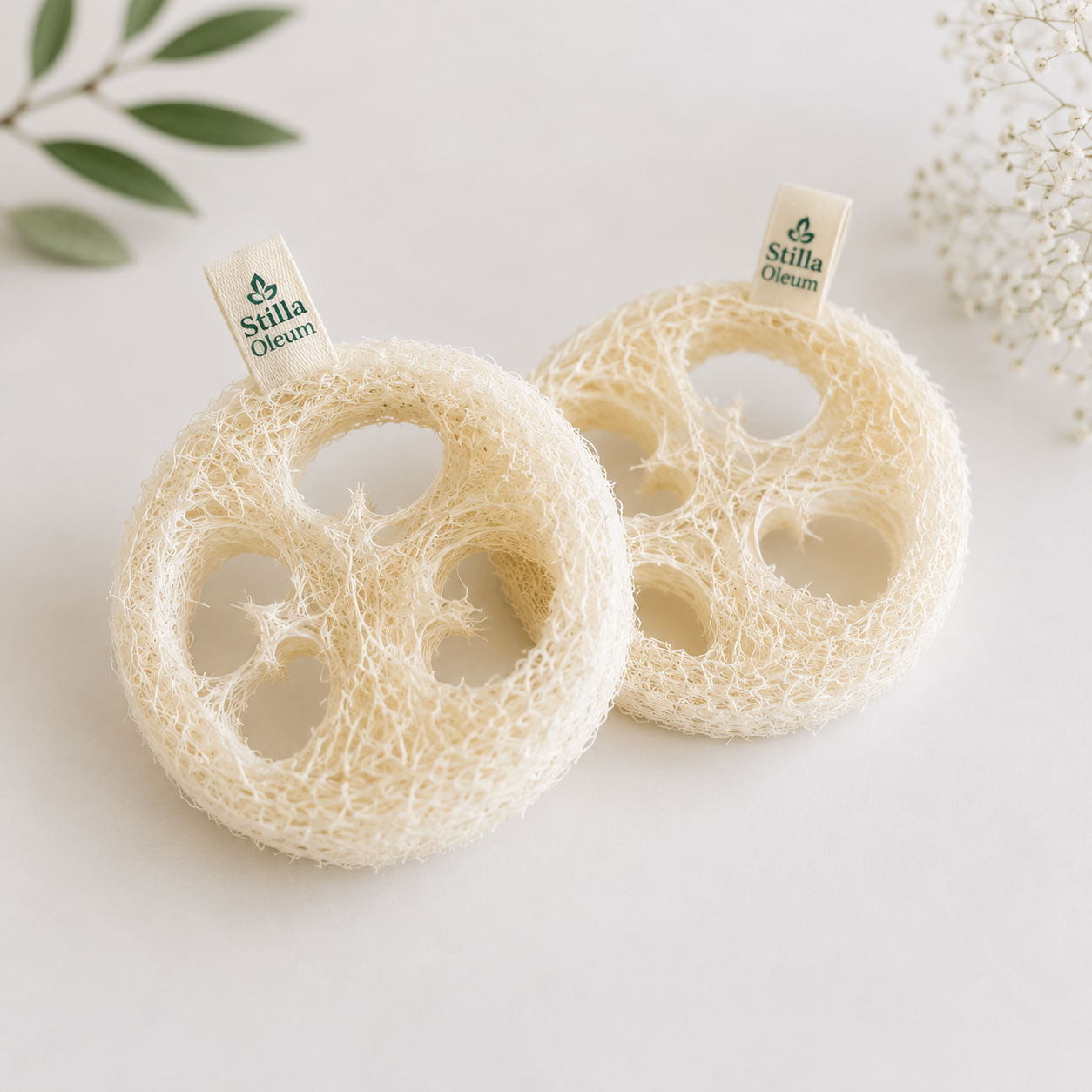 Porte savon en luffa