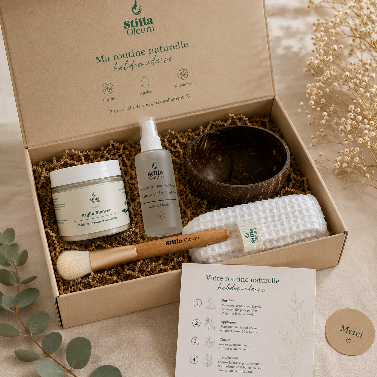 Routine soin visage à l'argile