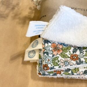 lingette demaquillante lavable fait main