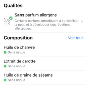 huile pour le corps huile sèche