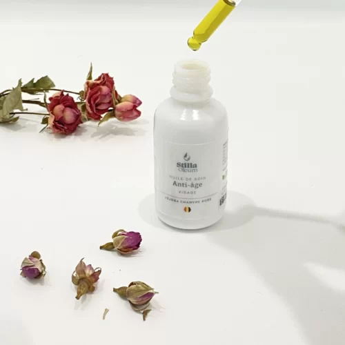 huile visage rose